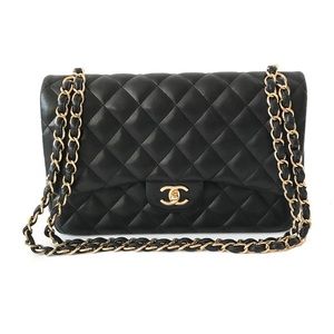 Chanel Quilted Lambskin Classic Double Jumbo Flap